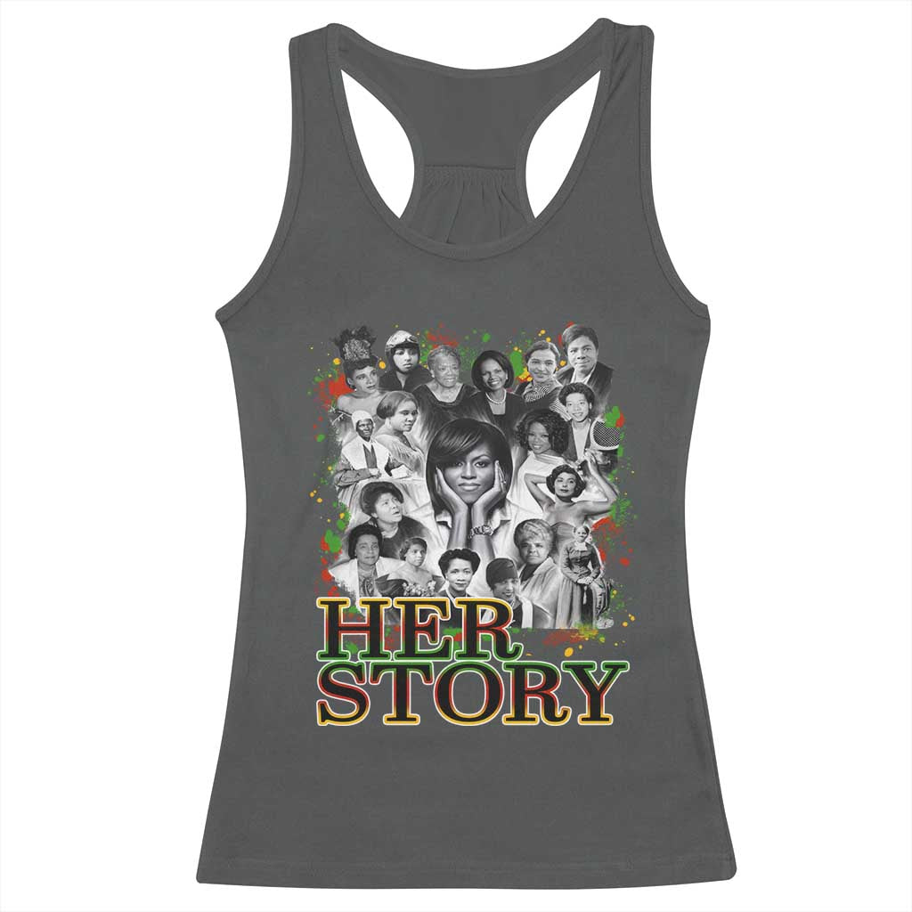 Black Women History Racerback Tank Top Her Story African American Month