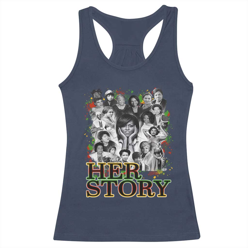 Black Women History Racerback Tank Top Her Story African American Month
