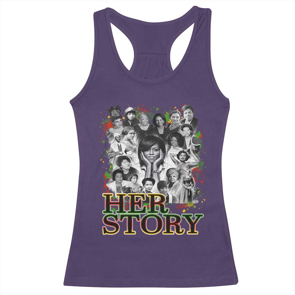 Black Women History Racerback Tank Top Her Story African American Month