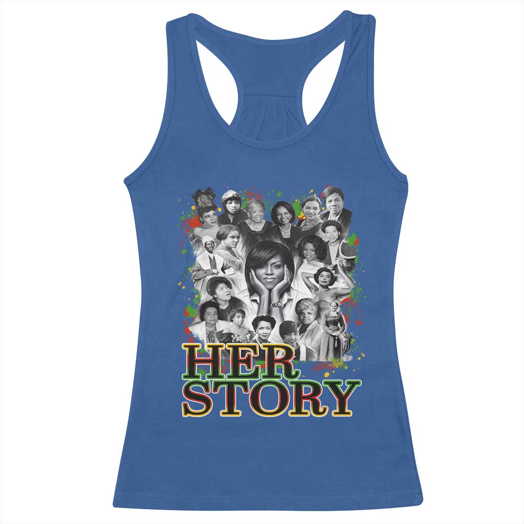Black Women History Racerback Tank Top Her Story African American Month