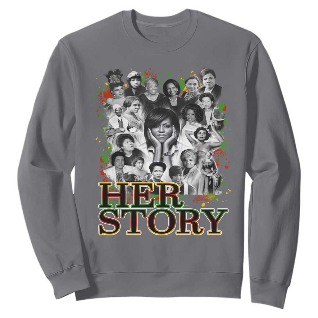 Black Women History Sweatshirt Her Story African American Month