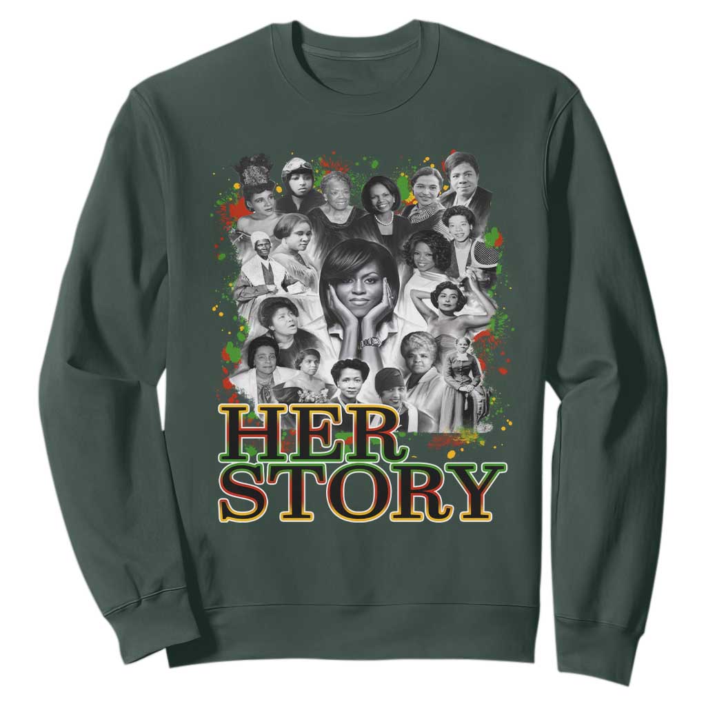 Black Women History Sweatshirt Her Story African American Month