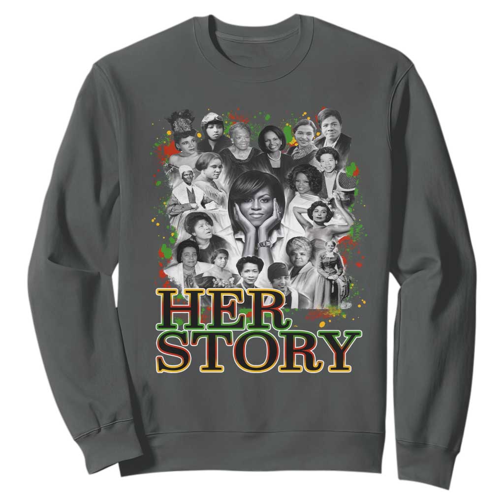 Black Women History Sweatshirt Her Story African American Month