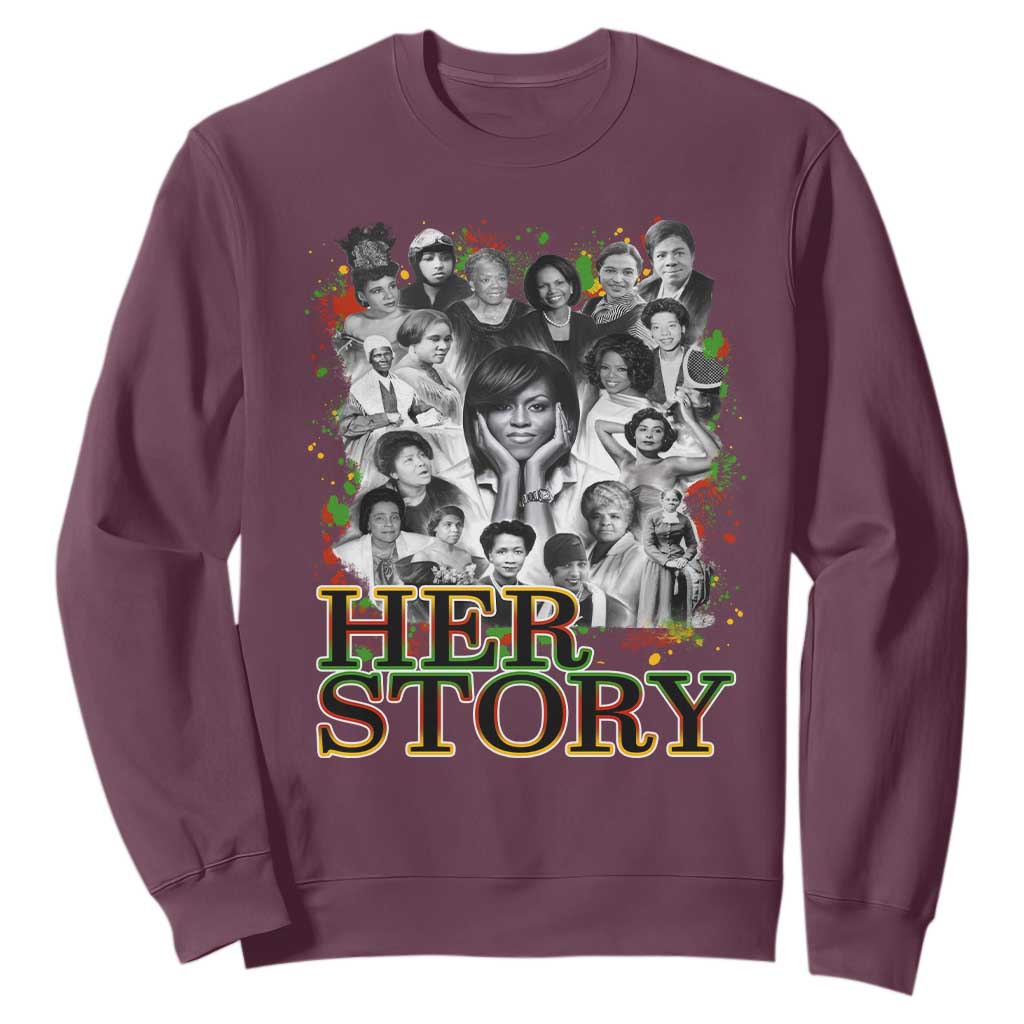 Black Women History Sweatshirt Her Story African American Month