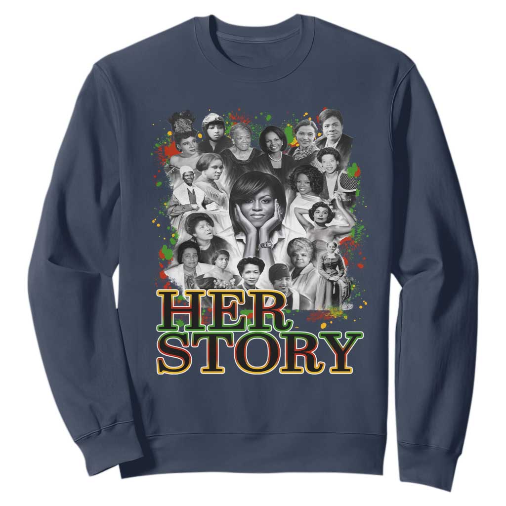 Black Women History Sweatshirt Her Story African American Month
