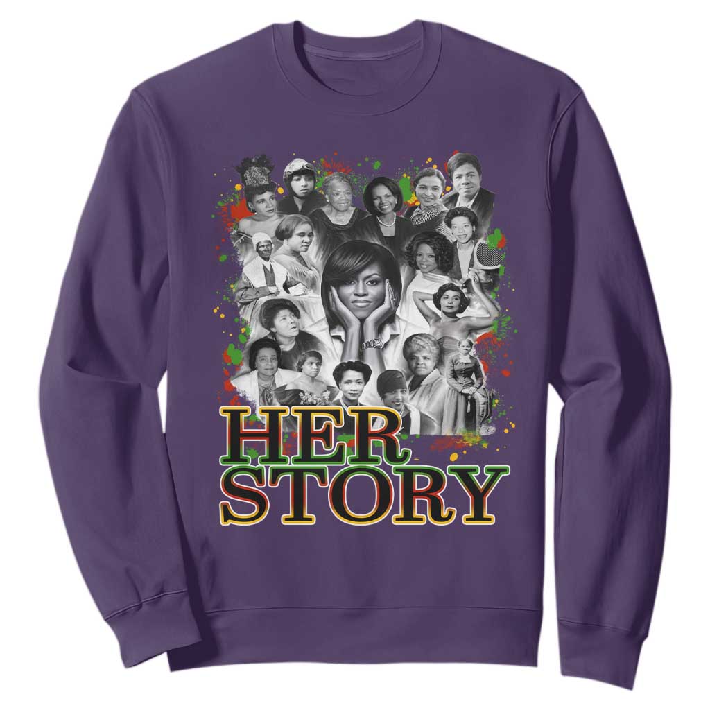 Black Women History Sweatshirt Her Story African American Month