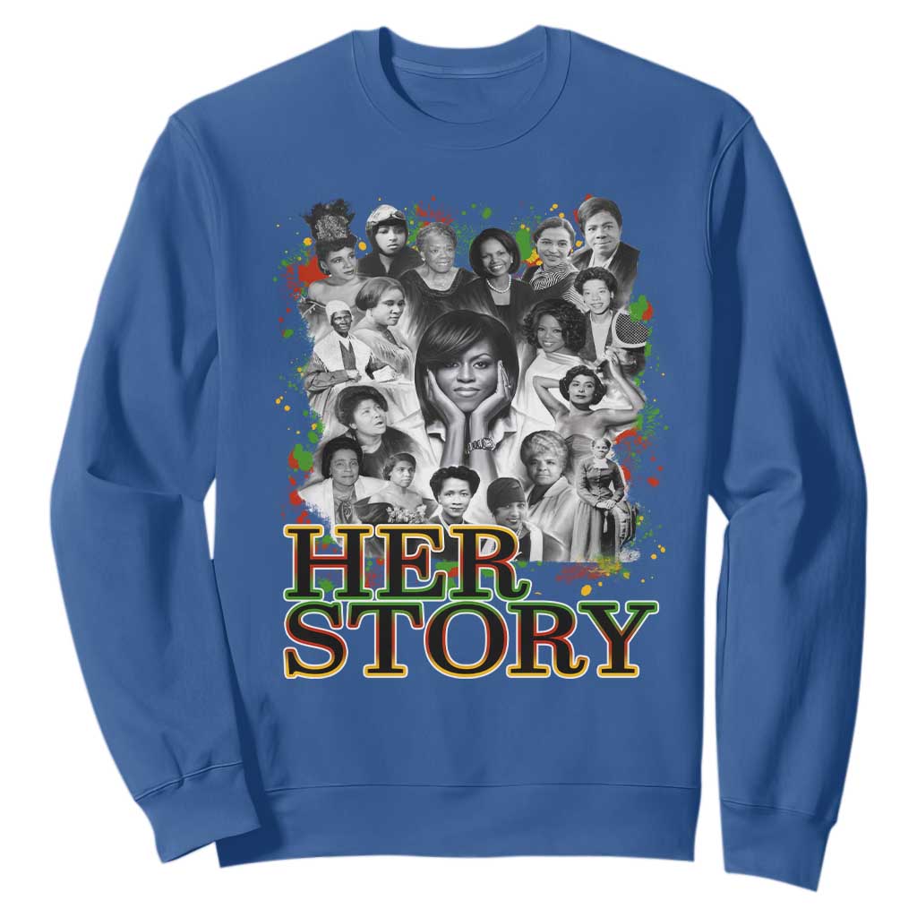 Black Women History Sweatshirt Her Story African American Month