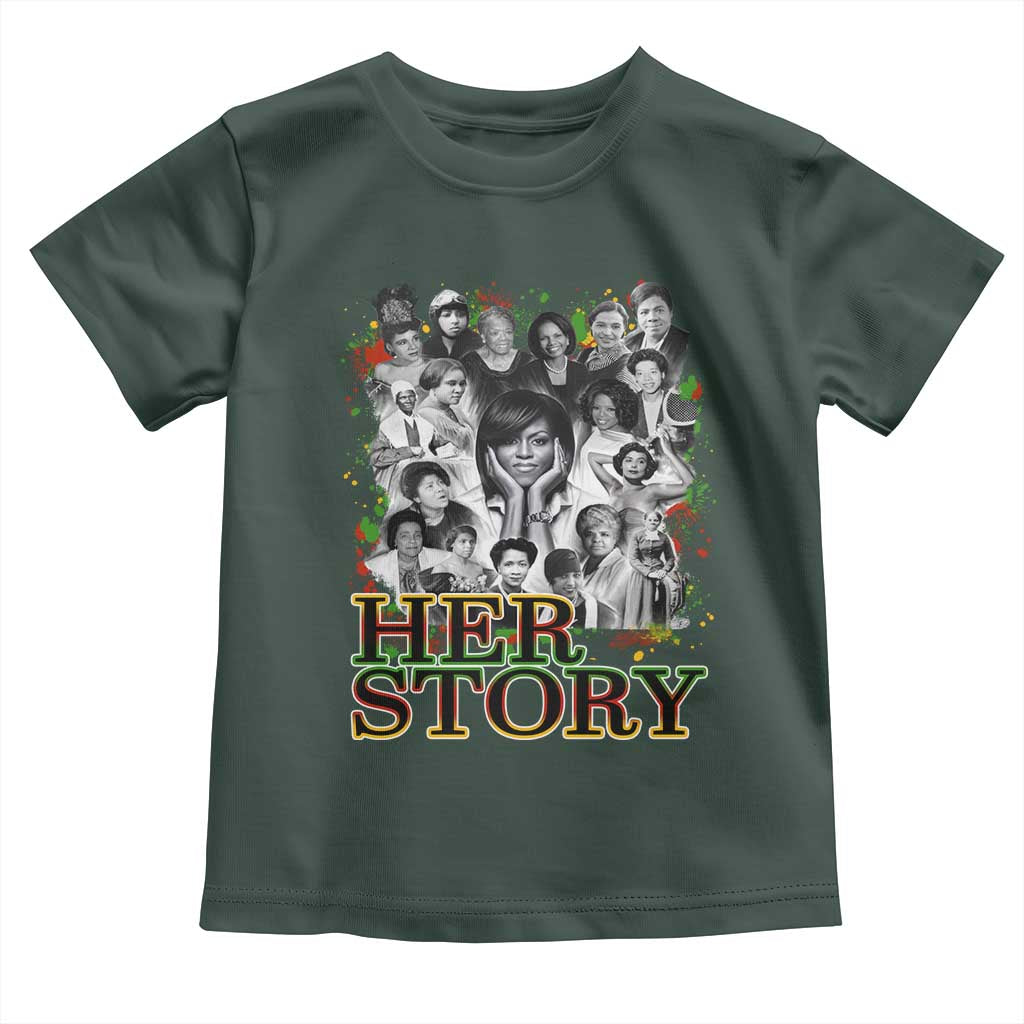 Black Women History Toddler T Shirt Her Story African American Month