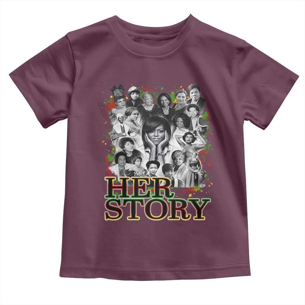 Black Women History Toddler T Shirt Her Story African American Month