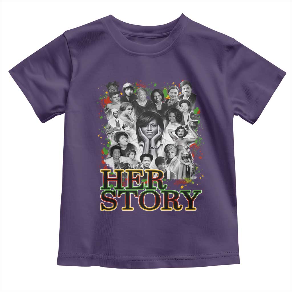 Black Women History Toddler T Shirt Her Story African American Month