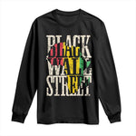 Black Wall Street Long Sleeve Shirt Tulsa Oklahoma Black History Month Africa Map African American Heritage