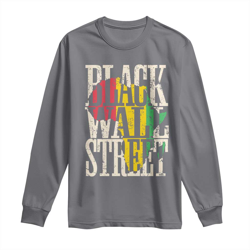 Black Wall Street Long Sleeve Shirt Tulsa Oklahoma Black History Month Africa Map African American Heritage