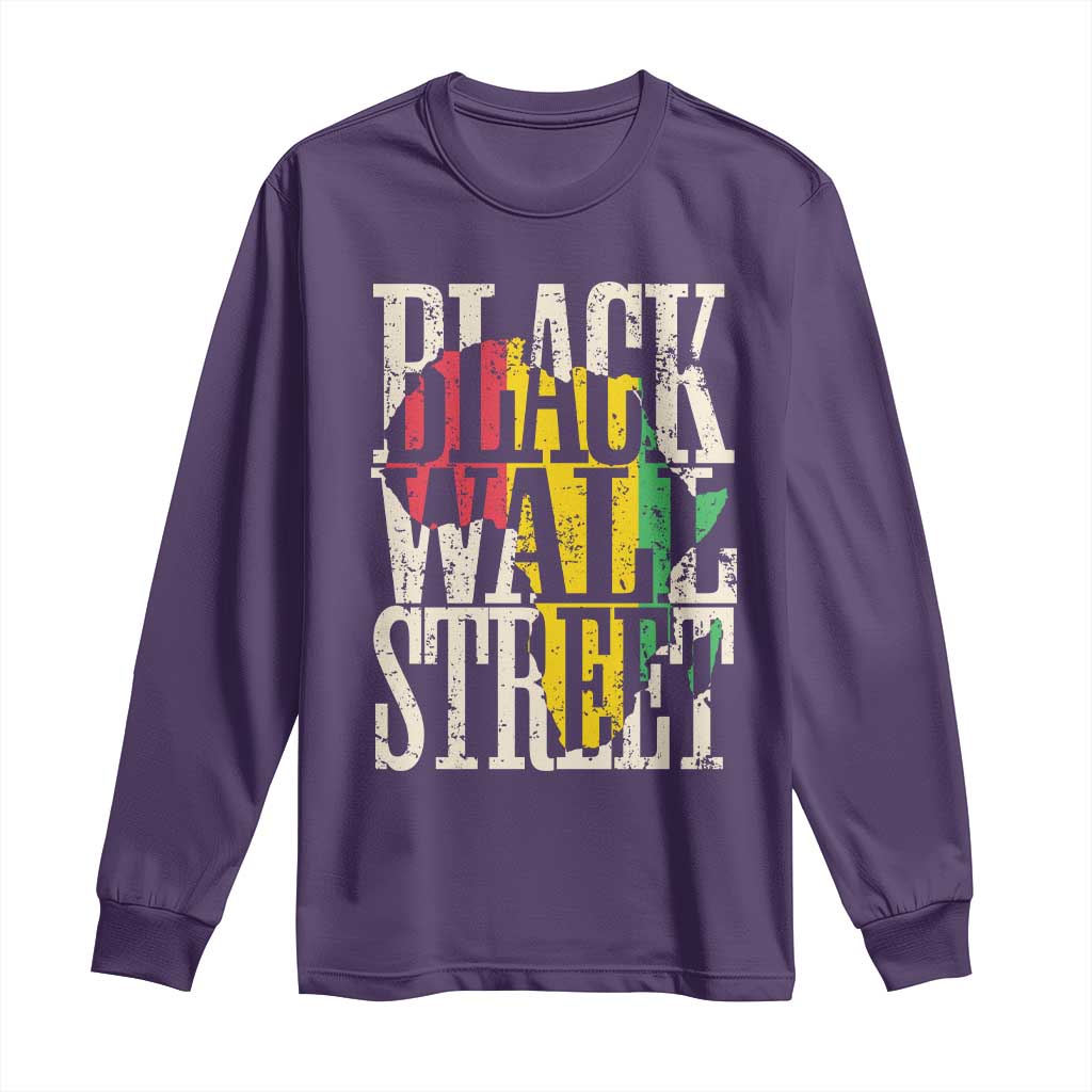 Black Wall Street Long Sleeve Shirt Tulsa Oklahoma Black History Month Africa Map African American Heritage
