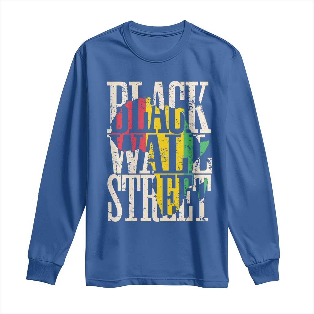 Black Wall Street Long Sleeve Shirt Tulsa Oklahoma Black History Month Africa Map African American Heritage