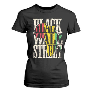 Black Wall Street T Shirt For Women Tulsa Oklahoma Black History Month Africa Map African American Heritage