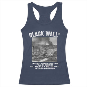 Black Wall Street First Bombs Racerback Tank Top Tulsa Oklahoma Black History Month African American Heritage