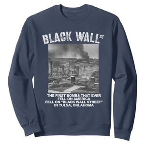 Black Wall Street First Bombs Sweatshirt Tulsa Oklahoma Black History Month African American Heritage