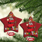Funny Merry Kwanzaa Xmas Christmas Ornament African American Holiday Black Santa Kinara Candles