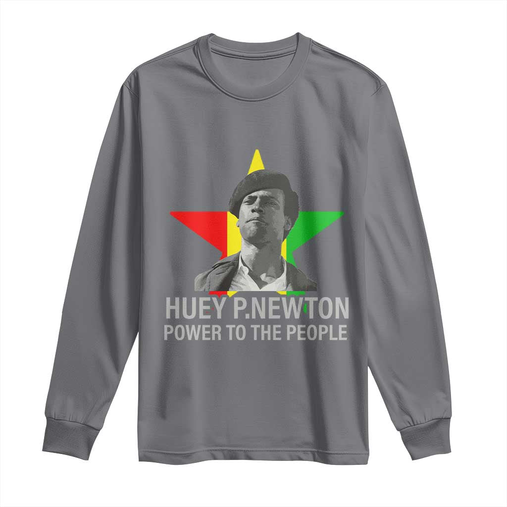Huey P.Newton Power To The People Long Sleeve Shirt Black Panther Party Black History
