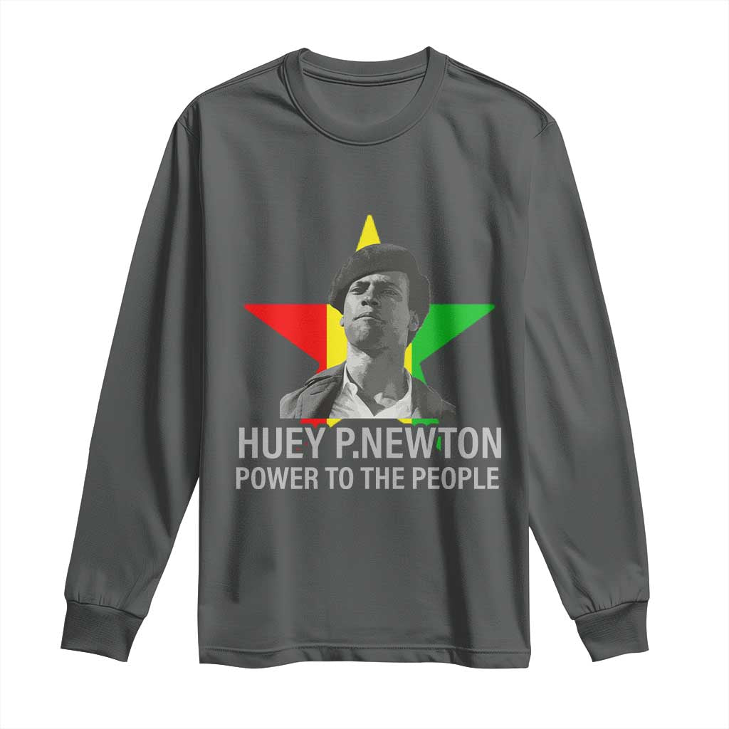 Huey P.Newton Power To The People Long Sleeve Shirt Black Panther Party Black History