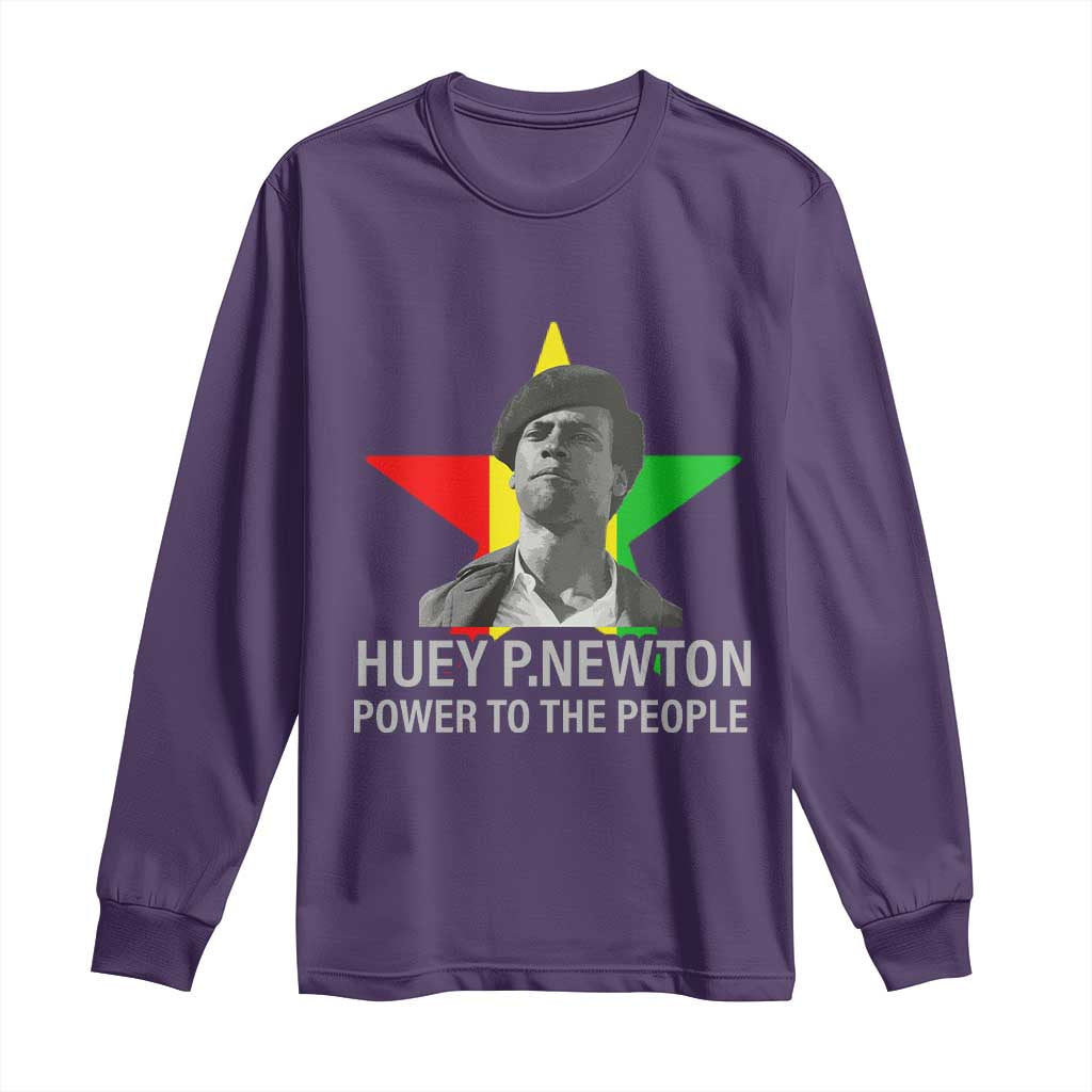 Huey P.Newton Power To The People Long Sleeve Shirt Black Panther Party Black History