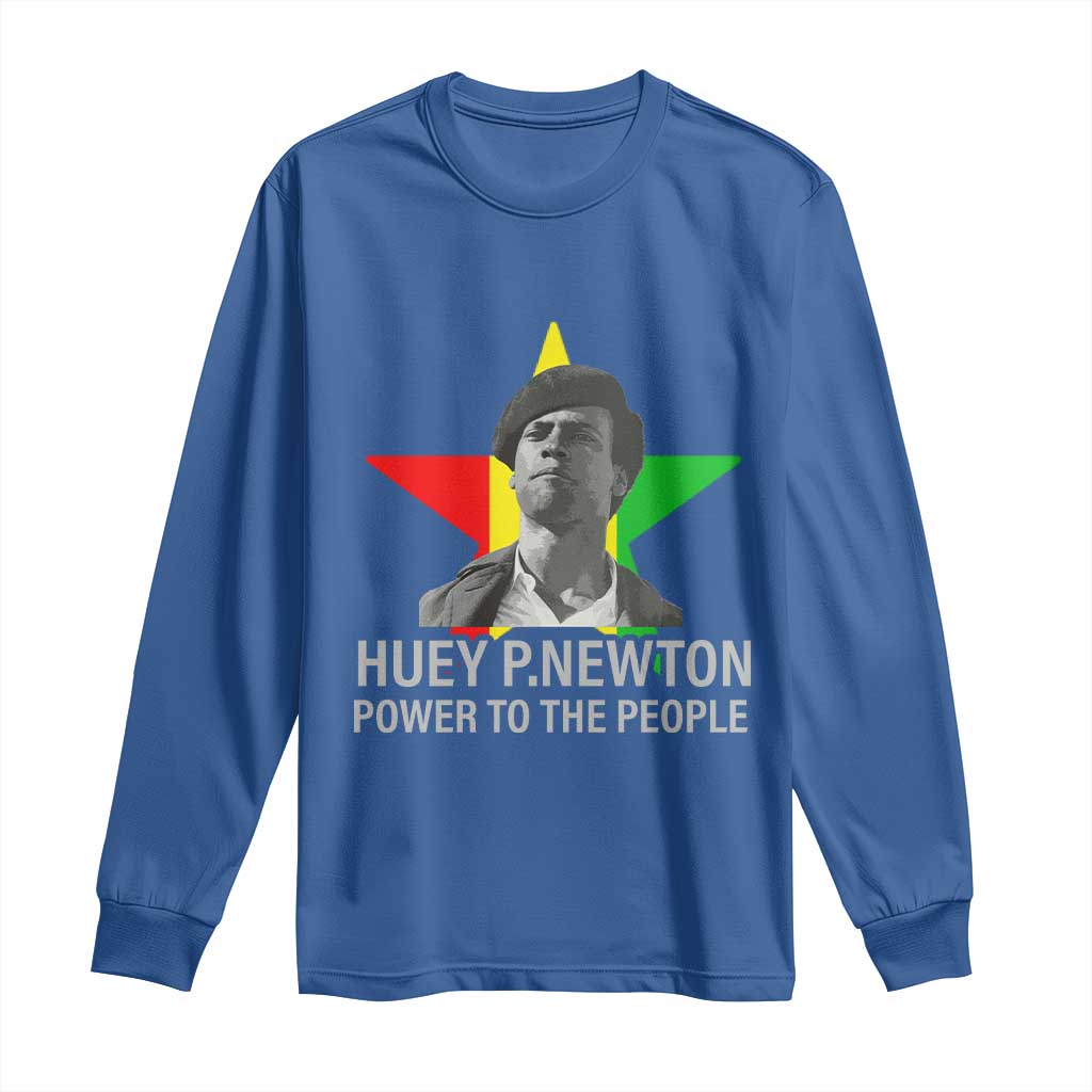 Huey P.Newton Power To The People Long Sleeve Shirt Black Panther Party Black History