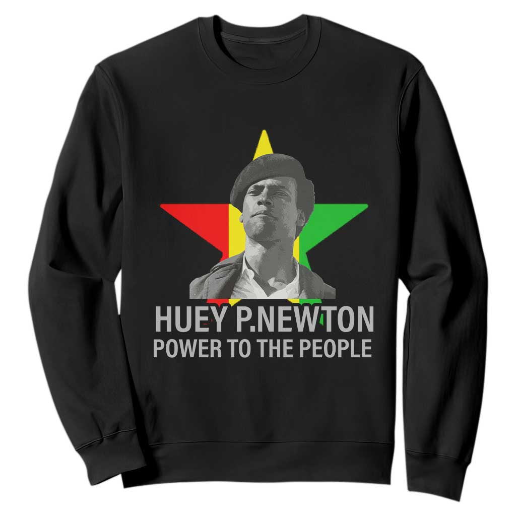 Huey P.Newton Power To The People Sweatshirt Black Panther Party Black History