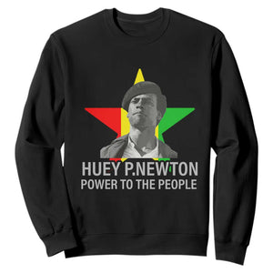 Huey P.Newton Power To The People Sweatshirt Black Panther Party Black History