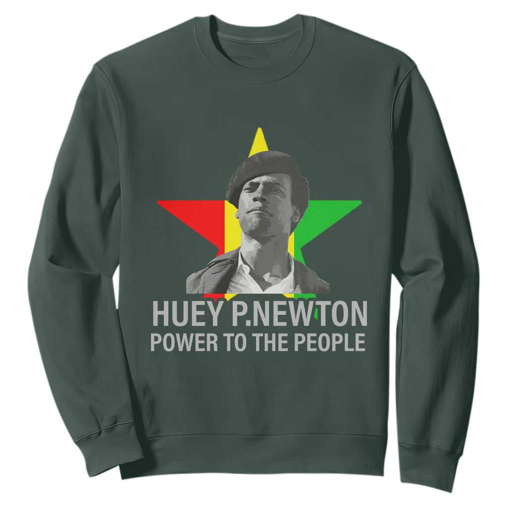 Huey P.Newton Power To The People Sweatshirt Black Panther Party Black History