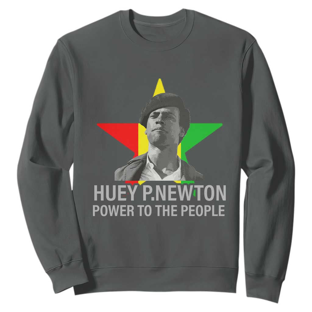 Huey P.Newton Power To The People Sweatshirt Black Panther Party Black History
