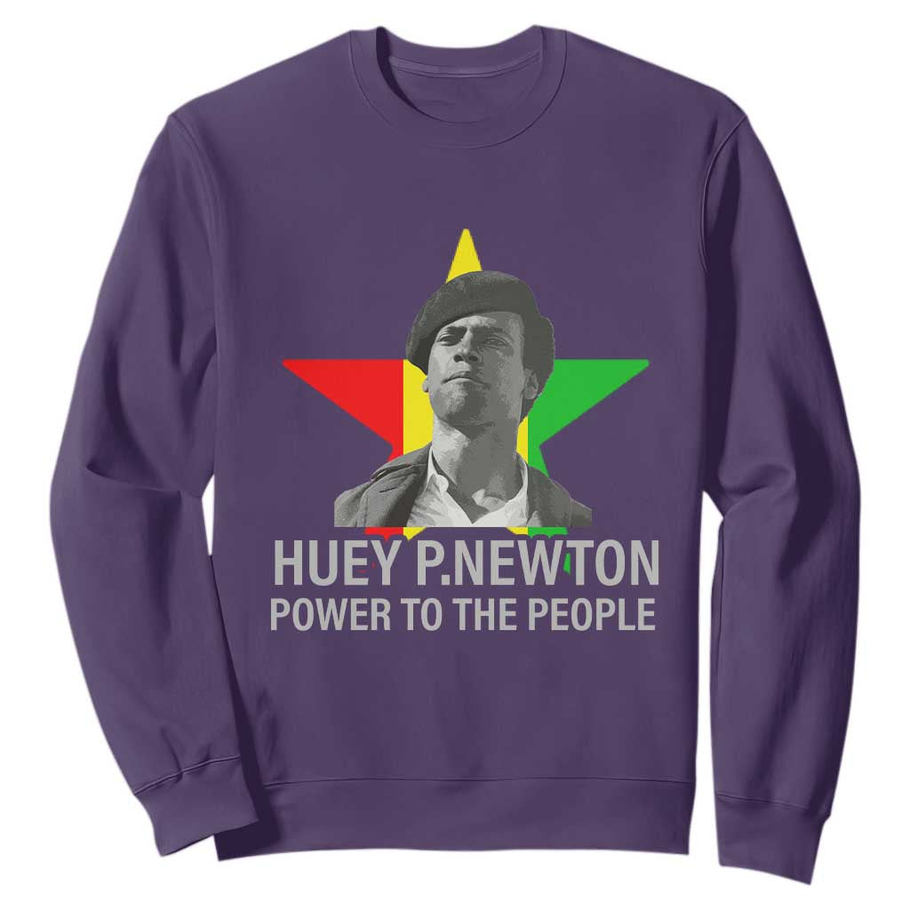 Huey P.Newton Power To The People Sweatshirt Black Panther Party Black History