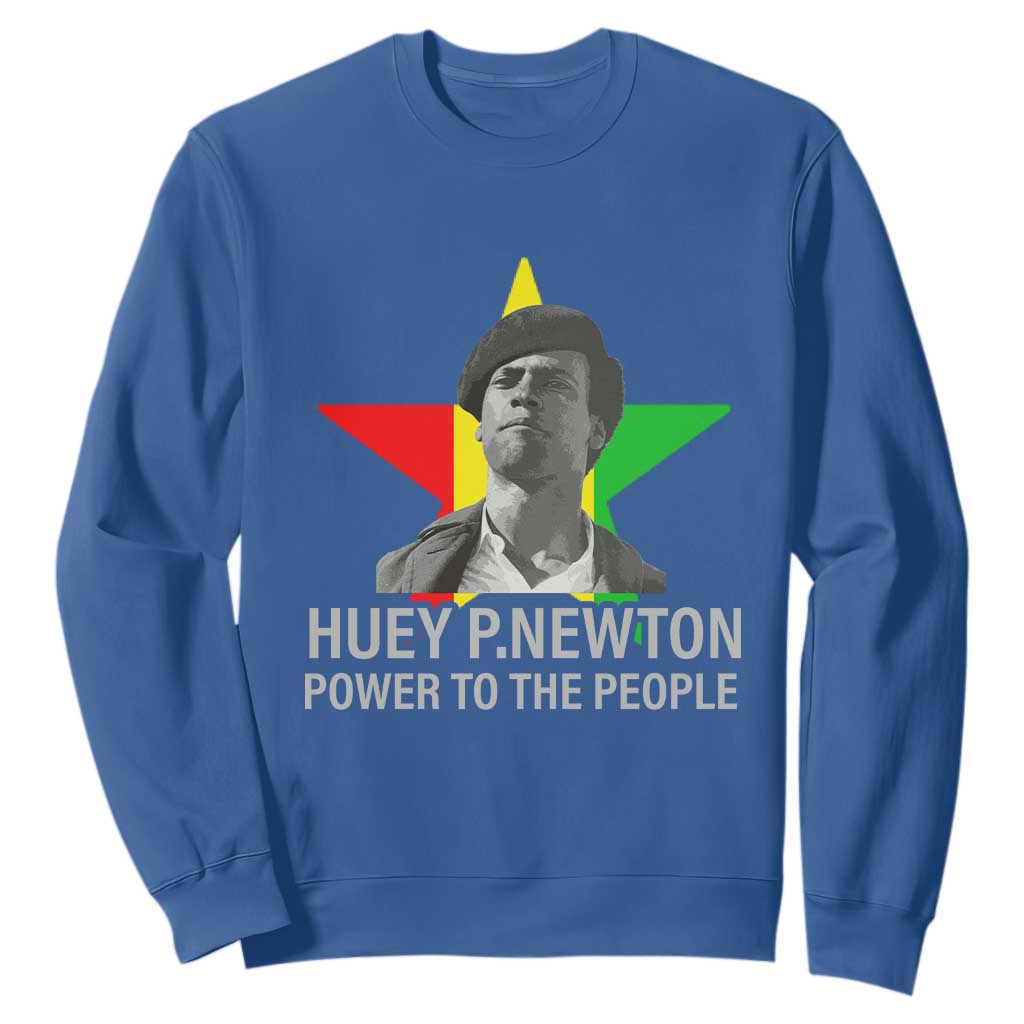 Huey P.Newton Power To The People Sweatshirt Black Panther Party Black History
