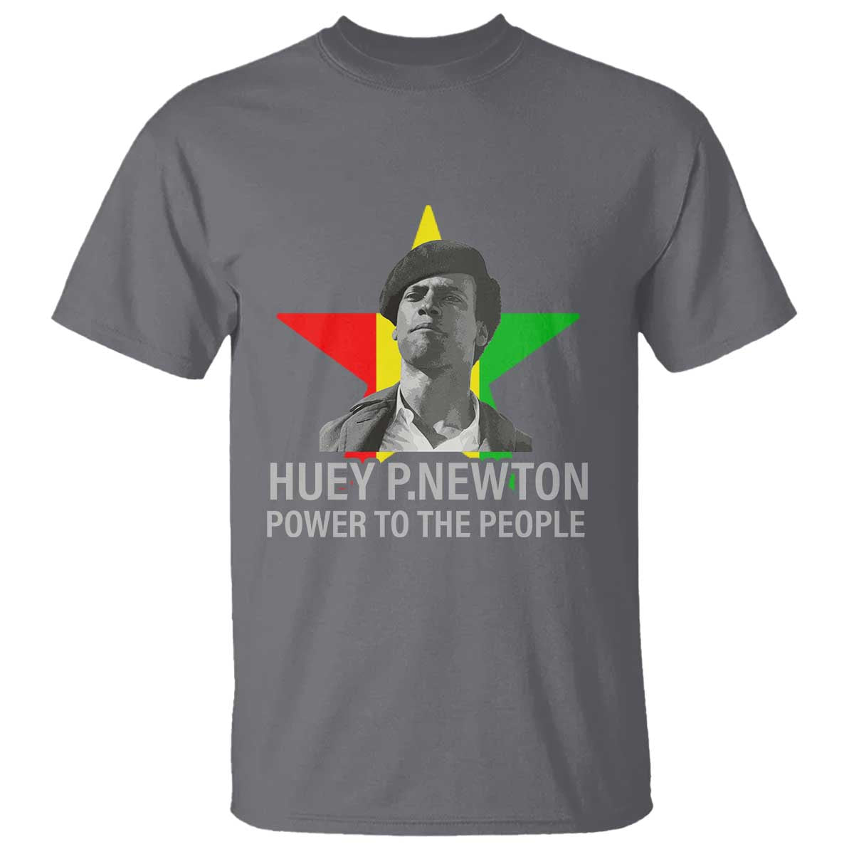 Huey P.Newton Power To The People T Shirt Black Panther Party Black History