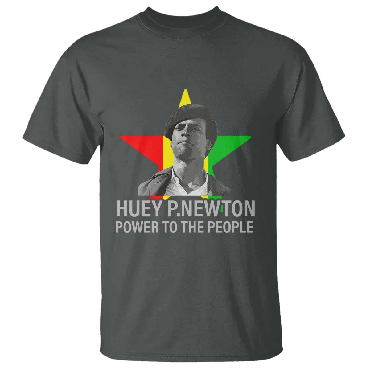 Huey P.Newton Power To The People T Shirt Black Panther Party Black History