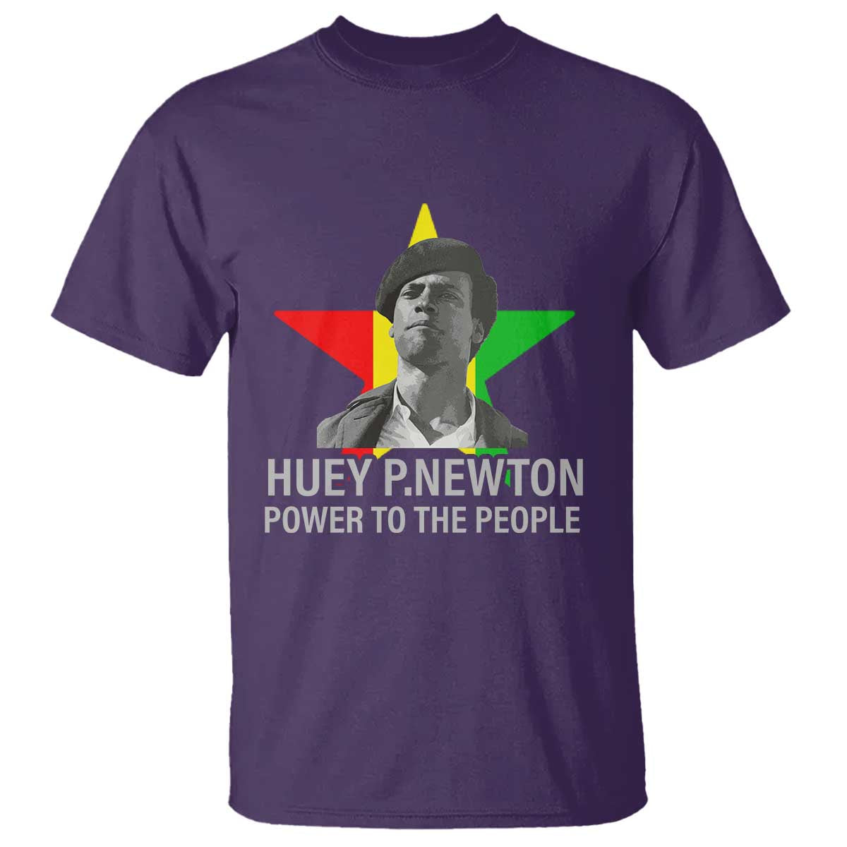 Huey P.Newton Power To The People T Shirt Black Panther Party Black History