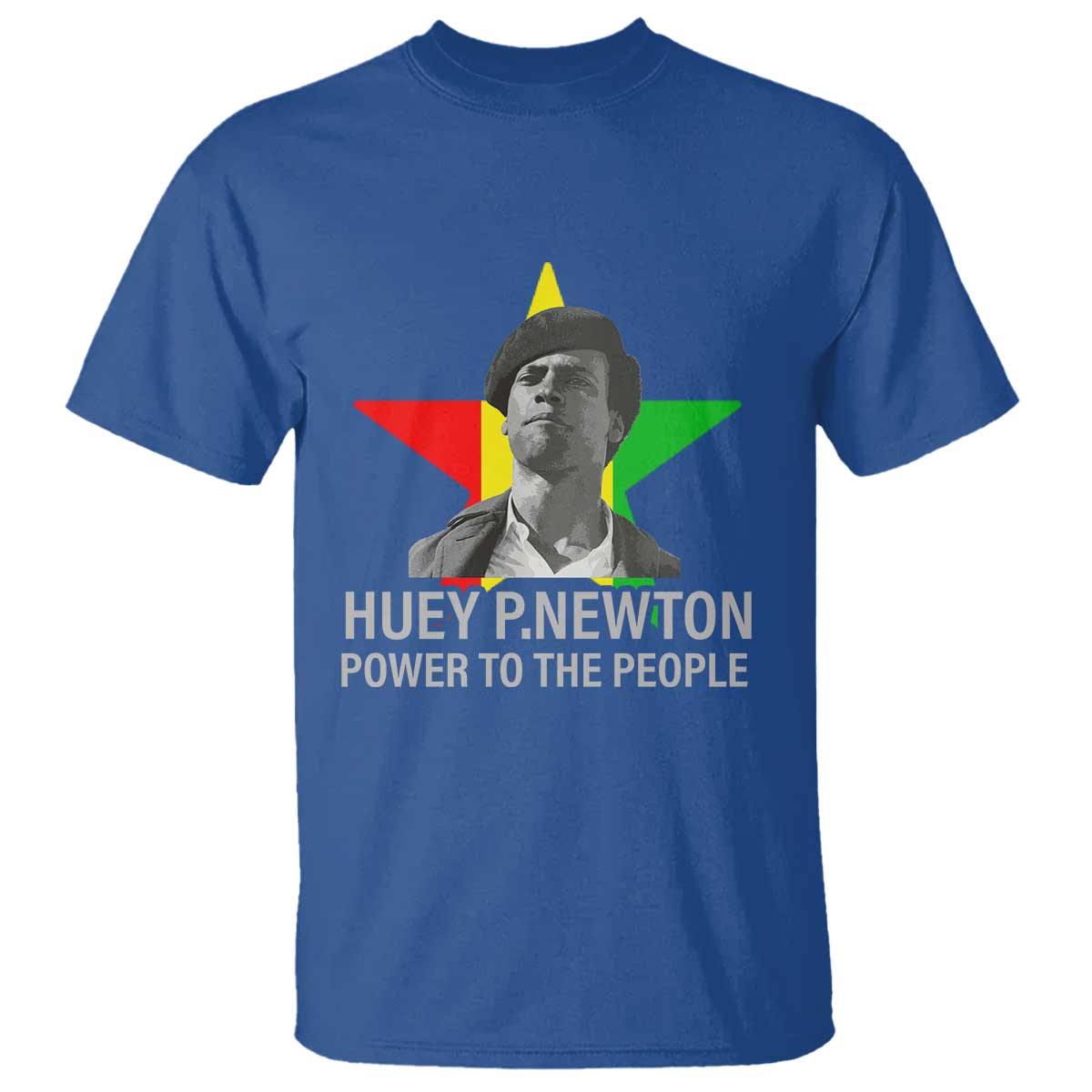 Huey P.Newton Power To The People T Shirt Black Panther Party Black History