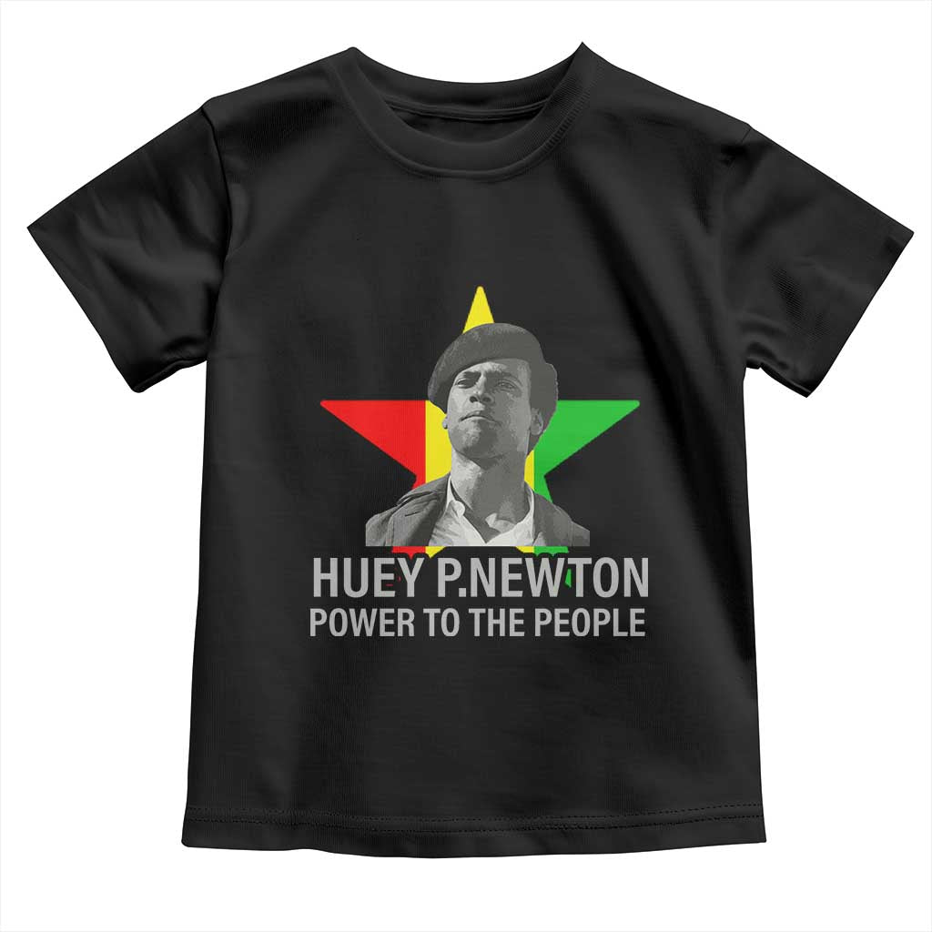 Huey P.Newton Power To The People Toddler T Shirt Black Panther Party Black History