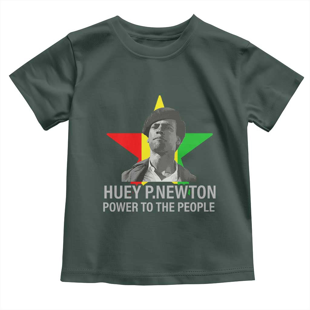 Huey P.Newton Power To The People Toddler T Shirt Black Panther Party Black History
