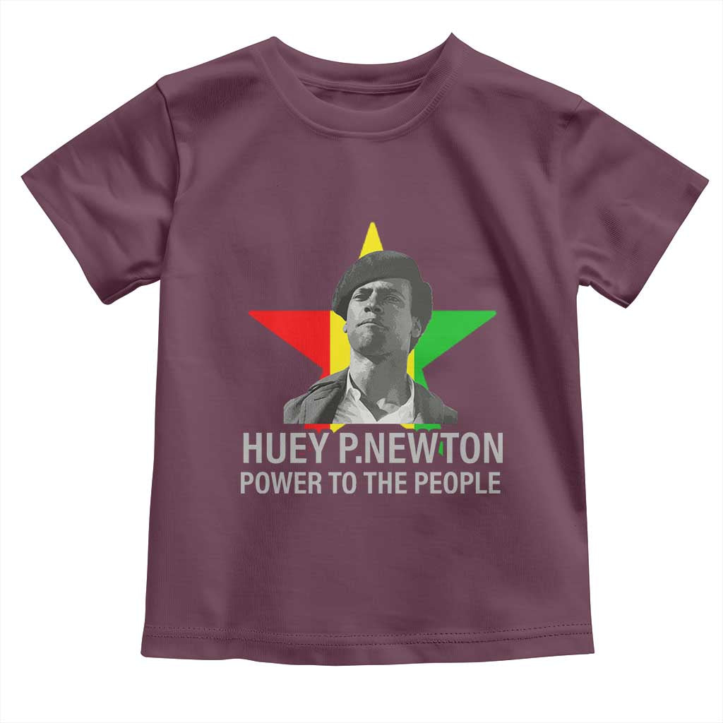 Huey P.Newton Power To The People Toddler T Shirt Black Panther Party Black History