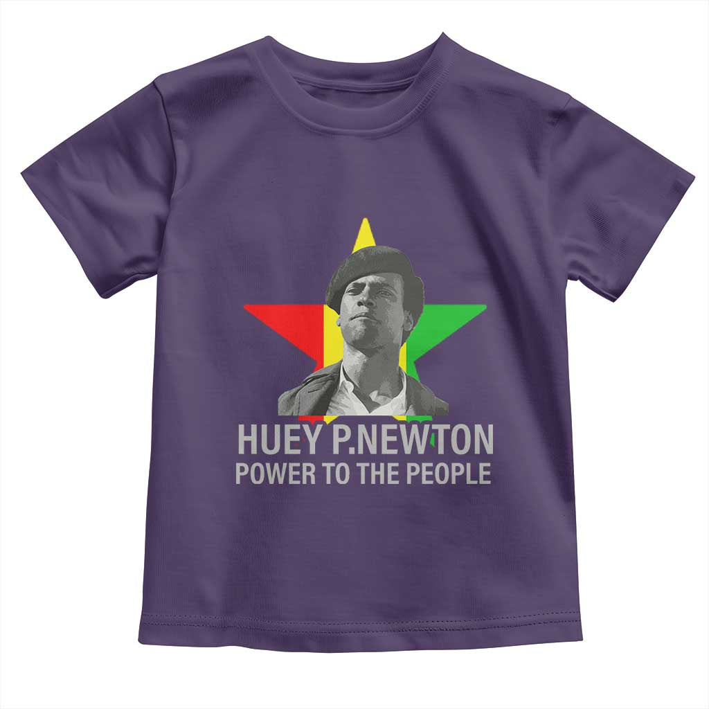 Huey P.Newton Power To The People Toddler T Shirt Black Panther Party Black History