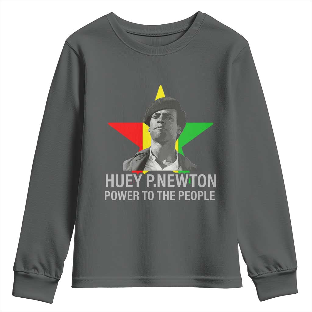 Huey P.Newton Power To The People Youth Sweatshirt Black Panther Party Black History