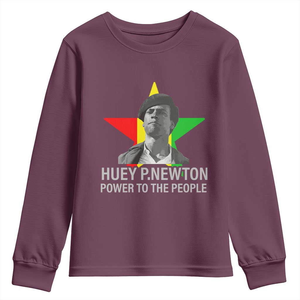 Huey P.Newton Power To The People Youth Sweatshirt Black Panther Party Black History