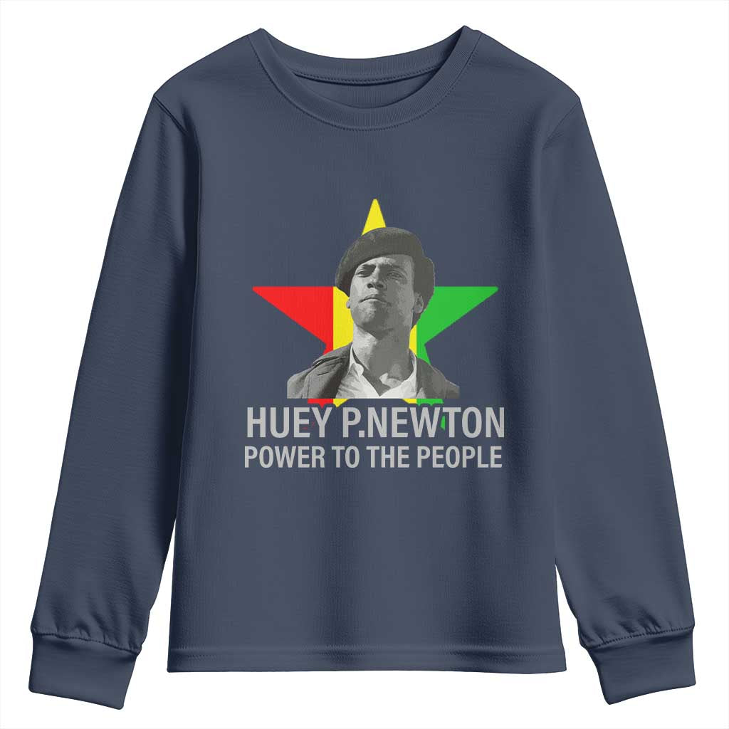Huey P.Newton Power To The People Youth Sweatshirt Black Panther Party Black History