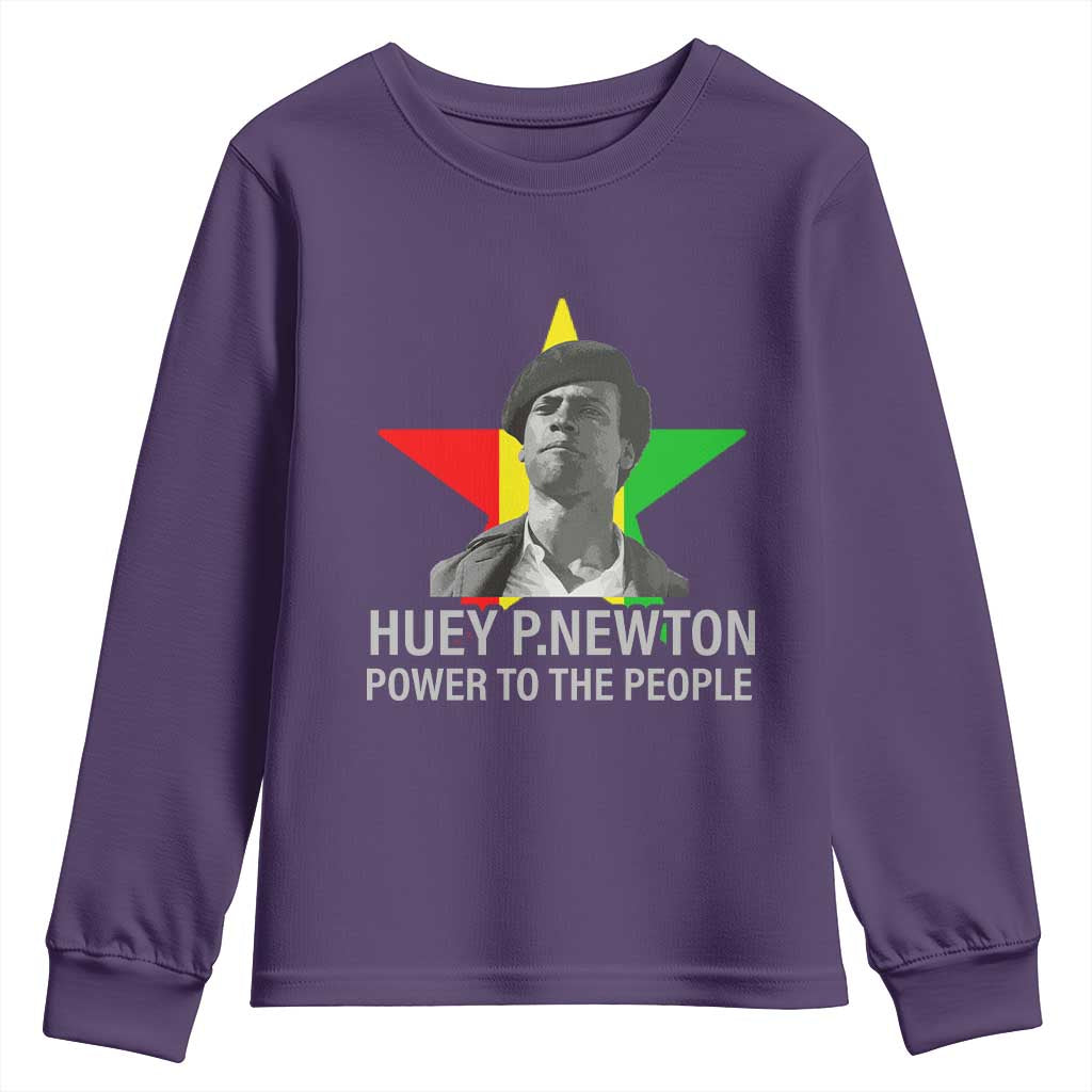 Huey P.Newton Power To The People Youth Sweatshirt Black Panther Party Black History