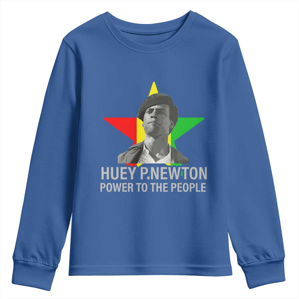Huey P.Newton Power To The People Youth Sweatshirt Black Panther Party Black History