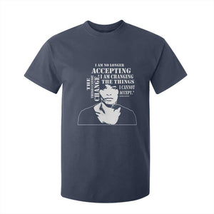 Angela Davis T Shirt For Kid I Am No Longer Accepting The Things I Cannot Change Black History Month