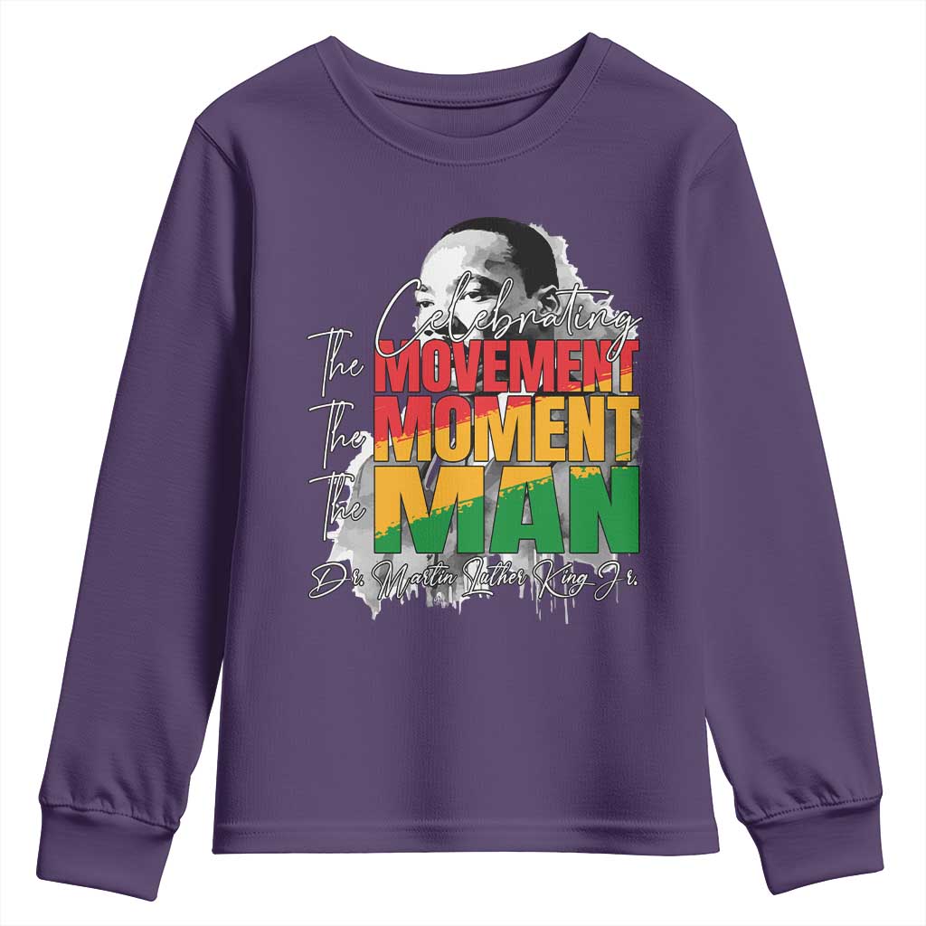 Martin Luther King Jr Youth Sweatshirt Celebrating The Movement Moment The Man