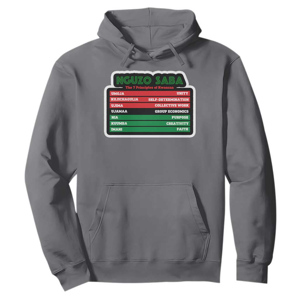 Nguzo Saba The 7 Principles Of Kwanzaa African American Hoodie