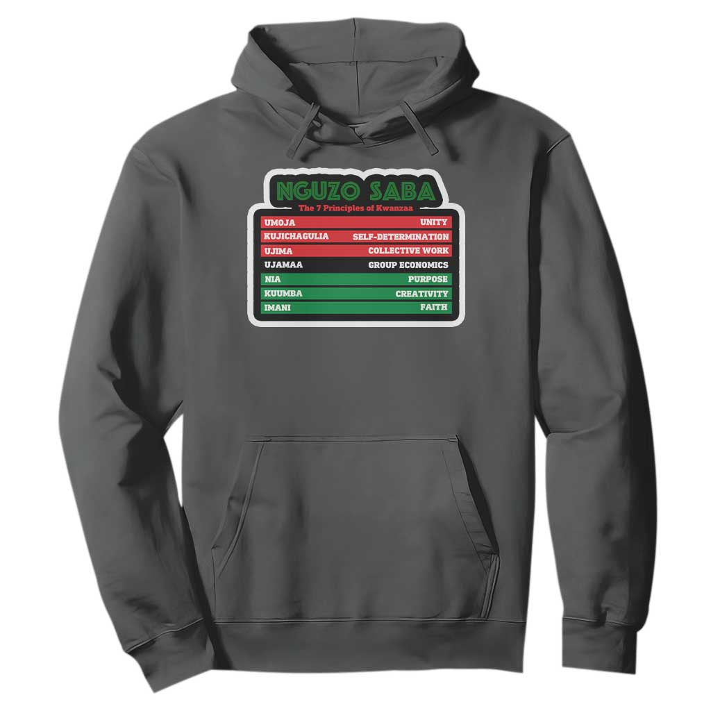 Nguzo Saba The 7 Principles Of Kwanzaa African American Hoodie