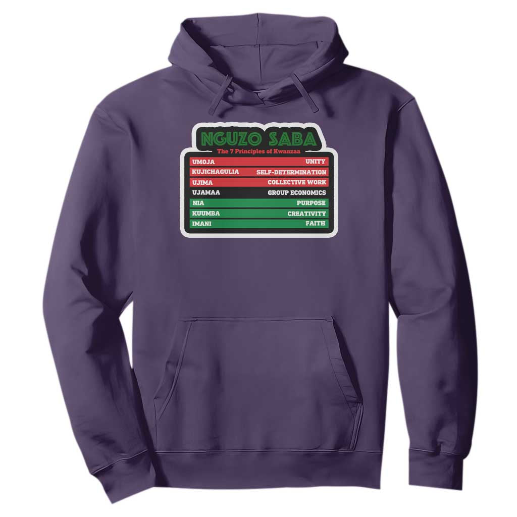 Nguzo Saba The 7 Principles Of Kwanzaa African American Hoodie